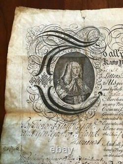 1773 King George III Commission, Henry Sixsmith, Boatman, Kingdom IRELAND Vellum