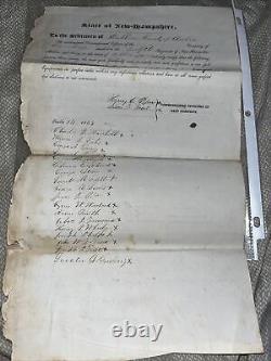 1848 List of Soldiers Grenadiers 12th Regiment of Dublin New Hampshire Militia