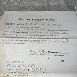 1848 List of Soldiers Grenadiers 12th Regiment of Dublin New Hampshire Militia