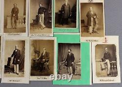 1860s collection of 21 CDV-sized photographs of gentlemen from ANGLO-Irish album