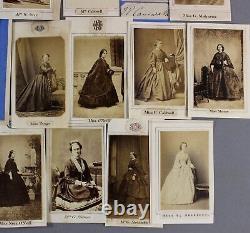 1860s collection of 21 CDV-sized photographs of ladies from ANGLO-Irish album