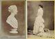 1880s Two European Cabinet Cards Of Women By Frois, Biarritz And Le Lieure, Rome
