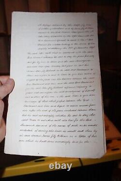18th C. Copy of 1598 Peace Document Irish UK letter John Roth fitz Piers