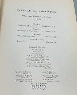 1924 AMERICAN BAR ASSOCIATION VISIT TO ENGLAND SCOTLAND & IRELAND Hardcover