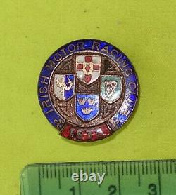 1935 Irish Motor Racing Club Ireland Automobile buttonhole Badge lapel pin