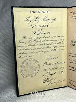 1937 VTG British Passport United Kingdom Of Great Britain And Northern Ireland