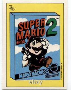 1990 Topps Ireland Nintendo Card Stickers Game Packs Uk Card #62 Mario 2