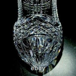 1 (One) HERITAGE IRISH CRYSTAL Cut Lead Crystal Hanging Holy Water Font 7 Tall