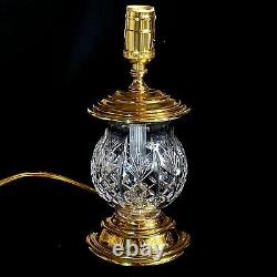 1 (One) WATERFORD KILBARRY Cut Crystal 11.5 Electric Lamp-Signed DISCONTINUED