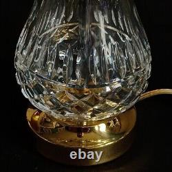 1 (One) WATERFORD MEAVE Cut Crystal 9 Electric Lamp-Signed (14 T w Shade)