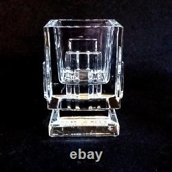1 (One) WATERFORD METROPOLITAIN Lead Crystal Square Votive Candle Holder-RETIRED