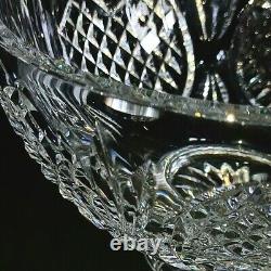1 (One) WATERFORD WEDDING HEIRLOOM Cut Lead Crystal Footed Heart Bowl 8-Signed
