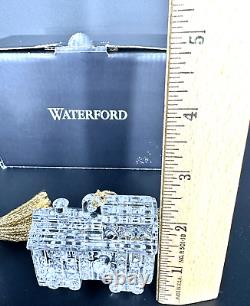 2010 WATERFORD Crystal Train LOT OF 3 TRAIN & CARRIAGES 3X2.5 SLOVENIA
