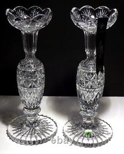 2 House Of Waterford Bishops Palace Museum Candlesticks Candle Holder Ireland