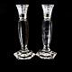 2 (two) Waterford Odessa Cut Lead Crystal 8 Candle Holders- Signed Retired