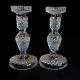 2 (two) Waterford Vintage Cut Lead Crystal 7 Candle Holders-signed Discontinued
