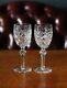 2 Vintage Waterford Crystal Glasses Powerscourt White Wine Glasses 6 3/8