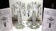 2 Waterford Crystal Tara Candlesticks Withdrops Ireland Made In Original Box