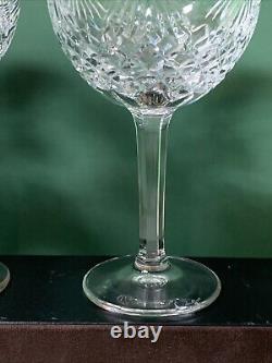 2 Waterford Crystal Millennium Prosperity Toasting Balloon Goblet Wine Glasses