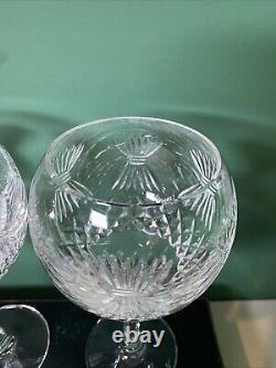 2 Waterford Crystal Millennium Prosperity Toasting Balloon Goblet Wine Glasses