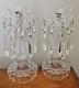 2 Waterford Prestige Collection Crystal Candle Holder With Prisms Excellent