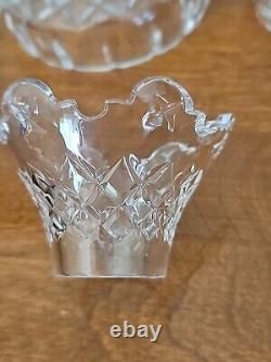 2 Waterford Prestige Collection Crystal Candle holder with prisms Excellent