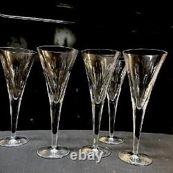 4 Rare Waterford Crystal John Rocha Signature Champagne Flutes