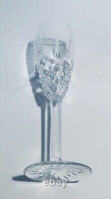 4 WATERFORD ARAGLIN FLUTE CHAMPAGNE Crystal Glasses Product of Ireland Vtg 8.5