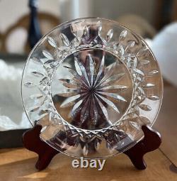 4 WATERFORD IRISH Leaded CRYSTAL LISMORE 8 Hand Blown PLATES Vintage Collection