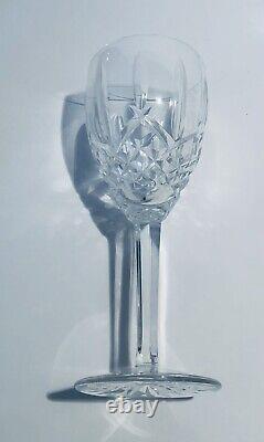 4 Waterford Araglin Crystal Wine Glasses Product Of Ireland 7-7/8 Tall