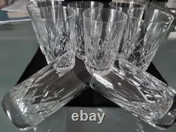 4 Waterford Crystal Lismore HIGHBALL Tumblers GLASSES 5 10oz Rounded Bottoms EC
