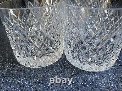 4 X TYRONE Crystal Whisky Tumbler 8cm Tall