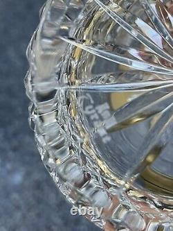 4 X TYRONE Crystal Whisky Tumbler 8cm Tall