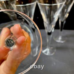 5 Rare Waterford Crystal John Rocha Signature Champagne Flutes
