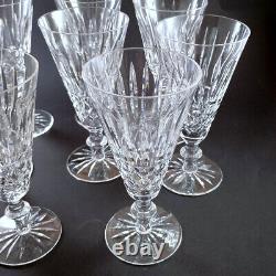 6 Vintage Waterford Crystal Tramore Champagne Flutes Glasses