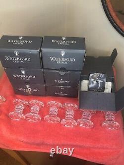 7 Waterford Crystal 2-3/8 Knife Rests With Boxes. Made In Ireland