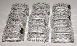 9 Vintage Waterford Crystal Alana Napkin Rings Made In Ireland