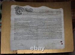 Antique Ephemera- Land Contract 1746-Co. Fermanagh, Ireland-Signatures, Seals