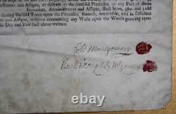 Antique Ephemera- Land Contract 1746-Co. Fermanagh, Ireland-Signatures, Seals