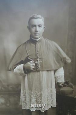 Antique Keogh Bros. Dublin, Ireland Religious Priest Bishop Picture