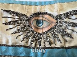 Antique Masonic Past Master's Apron Pre CIVIL War Hand Painted Folk Art Aafa