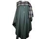 Avoca Collection Wool Cape Coat Withtartan Plaid Scarf Ireland Sz 1 (us Small)