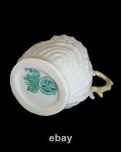BELLEEK'Neptune' Ceramic Cream Jug & Sugar Bowl Ireland Circa 1955-1980