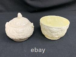 Belleek Bacchus Mask & Grapes Porcelain Tea Set 3rd Black Mark (1926-1946)