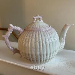 Belleek Ireland Tea Pot With Sugar Bowl