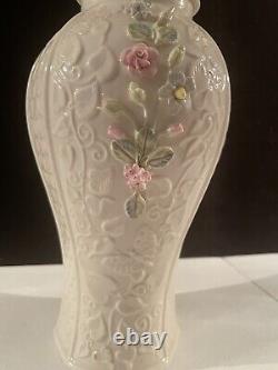 Belleek Millennium Collection 11.5 Covered Vase With Original Paper