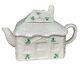 Belleek Shamrock Irish Cottage Collectors Tea Pot, Mint! Must See