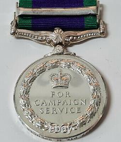 Black Watch Army +ww2 British General Service Medal Northern Ireland Spencer
