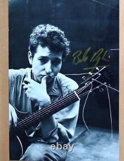 Bob Dylan original autograph 20 x 30cm + C. O. A. Rare