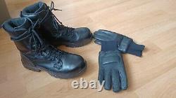 British Army issue Magnum goretex Boots vibram Northern Ireland leather gloves